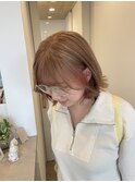 ミルクティーカラー×ピンクインナーカラー◇