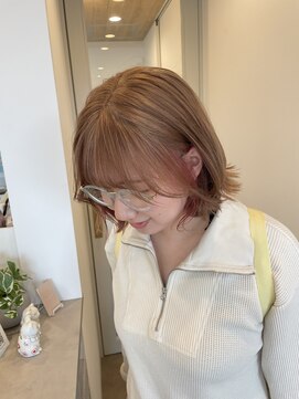 アーシュ(Arche) ミルクティーカラー×ピンクインナーカラー◇