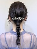 【Lilly渋谷】#ヘアセット#ヘアアレンジ#編み込み#編み下ろし