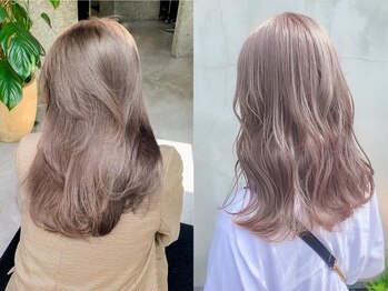 シェーン 仙台駅広瀬通店(schon)の写真/ブリーチなしダブルカラーやケアブリーチカラーで透明感×柔らかい色味のカラーに☆[仙台駅/ブリーチなし]