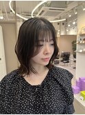 レイヤーカット×ミディアム