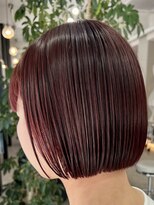 アドネ プライム(adne prime)&nbsp;ボブ/丸みボブ/ワインレッド