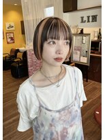 リン(Lin.)&nbsp;【オレンジ×ブラウン】ブロックカラー　山下　泰世