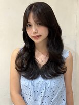 ザックラフィネ(ZACC raffine)&nbsp;レイヤーカット/くびれヘア/マロンベージュ/縮毛矯正/2way前髪