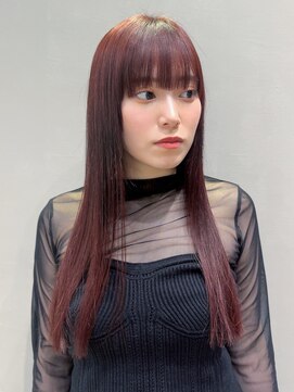 アイティーバイアルバム 藤沢店(IT by ALBUM) おくれ毛顔周りレイヤー前髪カットロング_F0500