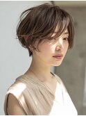 ショート×白髪ぼかしカラー