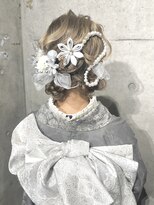 モノコウベ(MONO KOBE)&nbsp;パールとリボンの成人式ヘア＊＊