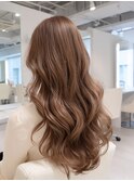 透明感◎ブリーチなしオリーブベージュ×レイヤー