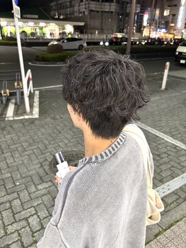 ゆるめ波巻きパーマ