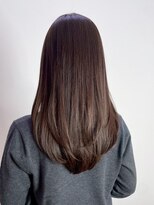 シオン(shion)&nbsp;ロングココアベージュ韓国ヘア顔周りレイヤー_ba571193