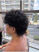 メンズウルフスパイラルパーマ