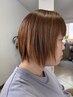 【ツヤと手触りが違う☆】艶カラー(ショート：顎までの長さ)　