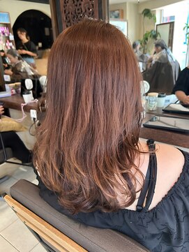 ヘアリゾート粋 ティガ 池袋店(tiga) 透明感ライトブラウン/レイヤーカット/カール