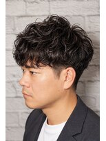 グレイスフルバーバー 新宿パークタワー店&nbsp;新宿理容室でメンズパーマ！30代ビジネスの無造作ツーブロック
