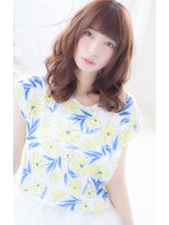 アンジュ ヘアー(Ange hair)&nbsp;似合わせカット　無造作カール　ふわミディ