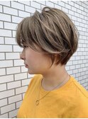 【人気No. 1カラー】ミルクティーベージュ/束感ショート