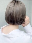 ミニボブグレージュカラーイルミナカラー髪質改善トリートメント