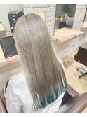 ハイトーン裾カラー グレージュカラー イメチェン