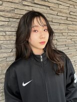 ハイバレーヘアーメゾン(HIGH VALLEY HAIRMAISON)&nbsp;韓国レイヤー顔周りカット小顔カット艶髪ブラウンカラー