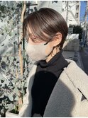 NUDE耳だしショート20代30代40代ウザバング小顔補正立体カット