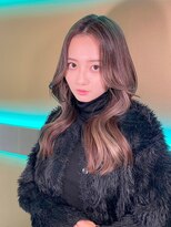 ノク 渋谷(nok)&nbsp;フェイスレイヤーカット_グレージュカラー_ショコラアッシュ