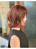 結べる切りっぱなしボブ×シースルーバング×顔周りレイヤー