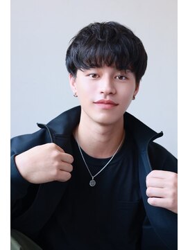 メンズカット バイ ソイクフ(メンズカット by SOY-KUFU) MEN'S HAIRマッシュパーマアッシュブラック