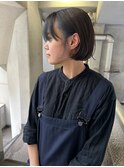 切りっぱなしボブ