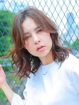 デビュー 沖縄泡瀬店(Debut) 前髪/アンブレラカラー/こなれミディ/イメチェン/ウェーブパーマ