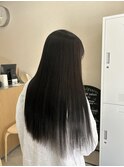 地毛風カラー/ストレートスタイル