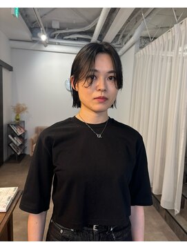 フェイバリットガーデン(favorite garden) フェイスレイヤー20代30代大人可愛い切りっぱなしボブ小顔カット