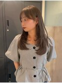 アッシュベージュ×レイヤー