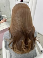 エヌアイ オモテサンドウ(ni omotesando)&nbsp;ブリーチなしマロンベージュ/韓国レイヤー/Aujua艶カラー　上野