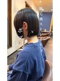地毛風ストレート×ボブ