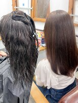 リッカ(RICCA)&nbsp;ホワイトグレージュ/デジタルパーマ/フェザーパーマ/恵比寿