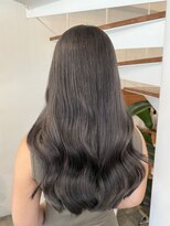 ピークスヘア(peaks hair) ダークグレー/オリーブグレー/ブリーチあり/ダブルカラー/堀江