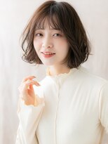 カバーヘア ブリス 上尾西口店(COVER HAIR bliss) 暗めカラーチャコールグレー抜け感ボブパーマY上尾20代30代40代