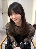 韓国レイヤー/レイヤーカット/顔周りカット/顔周りレイヤー