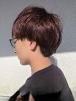 ベルフェミンアプレ(Belle femin Apres)&nbsp;マッシュ メンズショート ブラウンカラー ツーブロック 韓国風