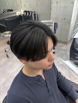 クーラアオヤマ(Cura Aoyama) センターパート 曲がる縮毛矯正 メンズ縮毛矯正