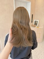 オン キャナルシティ博多前店(on) 【中里恵梨】ヘーゼルベージュ/ケアカラー/ミディアム/艶カラー