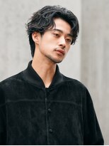 テン 心斎橋(tenn.)&nbsp;心斎橋シャドウパーマメンズマッシュウルフカット波巻きパーマ