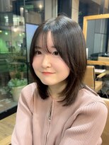 シアン 立川店(Shian) 【SHIANすずか】ミディアムレイヤーカット低めワンカール韓国風