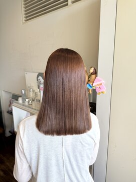 ビフィーノ イーリス 川西店(bifino iris) ブリーチなしダブルカラーで叶うミルクティーベージュ♪