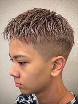 TENDER 川崎 MEN'S SALON【テンダー】【10月上旬NEW OPEN（予定）】&nbsp;696アッシュブラウンブリーチカラード刈り上げツーブロック