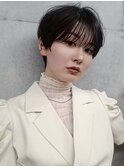 マッシュショート黒髪20代30代西葛西ショートカット