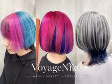 Voyage Nike 池袋【ケアブリーチ/ダブルカラー/インナーカラー/髪質改善】の雰囲気（顔周りレイヤーカット＆インナーカラー・ハイライトで垢抜け旬顔）