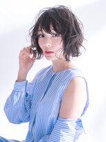 ヘアアンドエステ ヒロイン 西麻布本店(Hair&Esthe HIROIN)&nbsp;ゆる巻きボブ『山村雄貴』