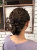 お呼ばれパーティーヘアセット