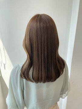 フルーツ 渋谷(FRUITS) 【ブリーチなしダブルカラー】ミルクティーベージュ